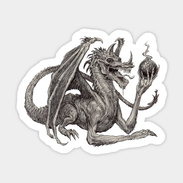 Dragon Sticker by charleslister